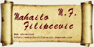 Mahailo Filipčević vizit kartica